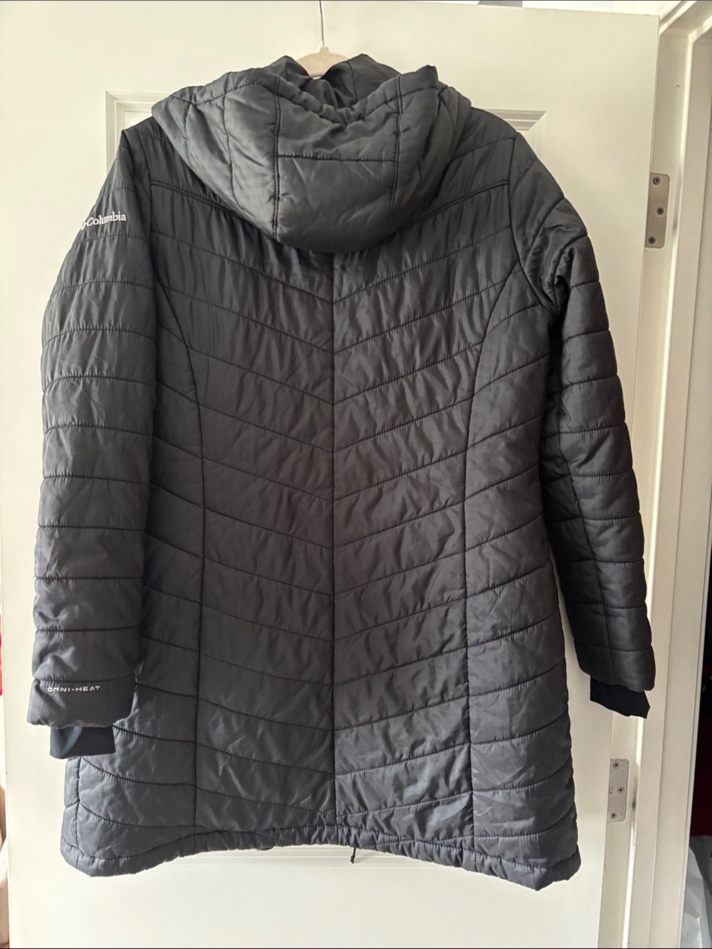 Columbia Black Quilted Hooded Women's Puffer Coat - Picture 3 of 3